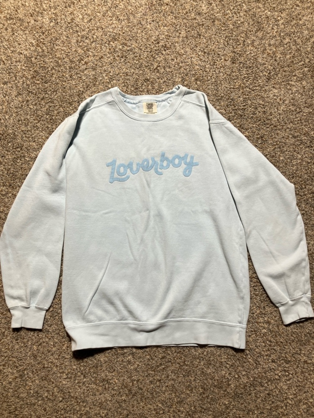Loverboy Light Blue Crewneck Sweatshirt